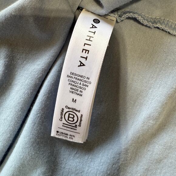 Athleta Tote Bag & Long Sleeve VNeck Side Ruched Shirt Size M - Picture 11 of 16